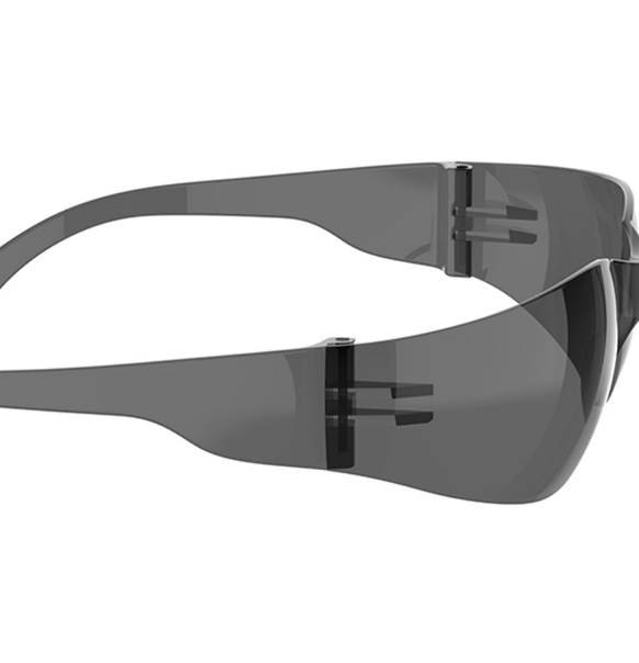 JSP M9401S Wraplite Smoke Safety Sunglasses - Anti Scratch & Anti Mist Hardia Lens pack 10x