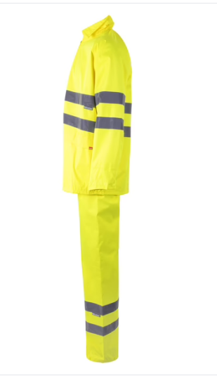 Rain suit (130g/m²), in polyester (100%) with PU coating