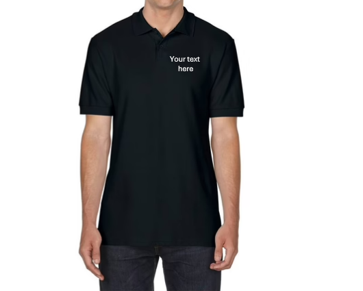 Black - Men's Classic Cotton Pique Polo Shirt