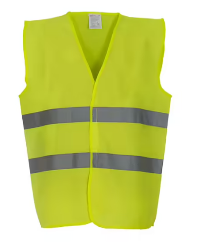 Fluoresce Yellow - High-Visibility Safety Vest with Reflective Strips
