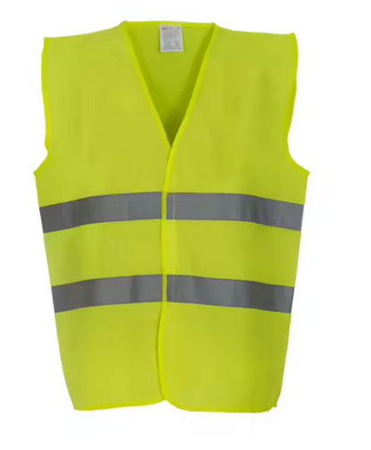 Fluoresce Yellow - High-Visibility Safety Vest with Reflective Strips