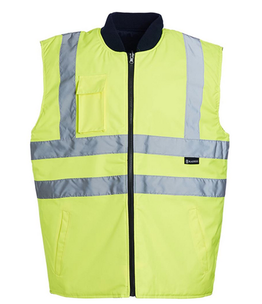 Blackrock Yellow Hi Vis Reversible Bodywarmer