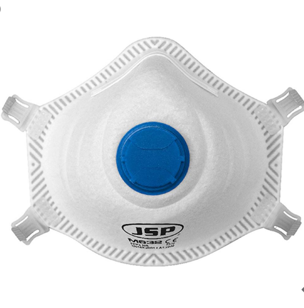 JSP FFP3 Valved Moulded Disposable Masks (Pack 10)