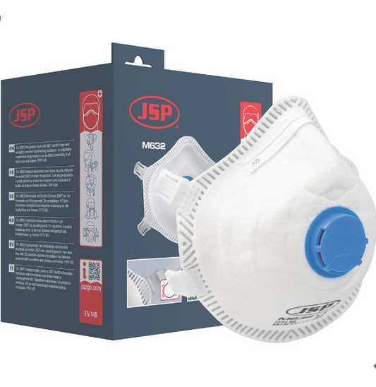 JSP FFP3 Valved Moulded Disposable Masks (Pack 10)