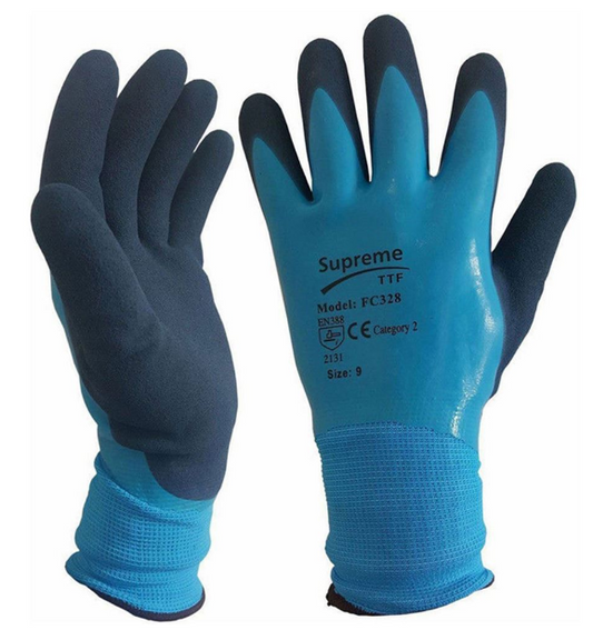 Supreme FC328 Waterproof Work Gloves with Latex Coating - 13g 12x (12 pack)