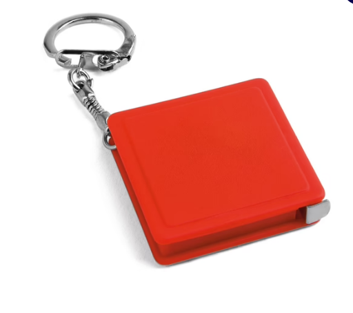 Keyring with measuring tape - Red - Egotier