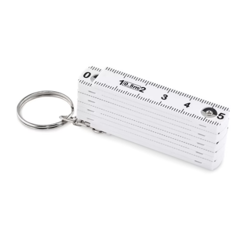 FUSTER Compact Carpenter's Folding Ruler Keychain 50cm - White
