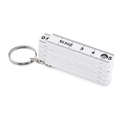 FUSTER Compact Carpenter's Folding Ruler Keychain 50cm - White