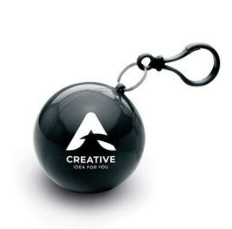 NIMBUS Compact Transparent Poncho with Carabiner Hook