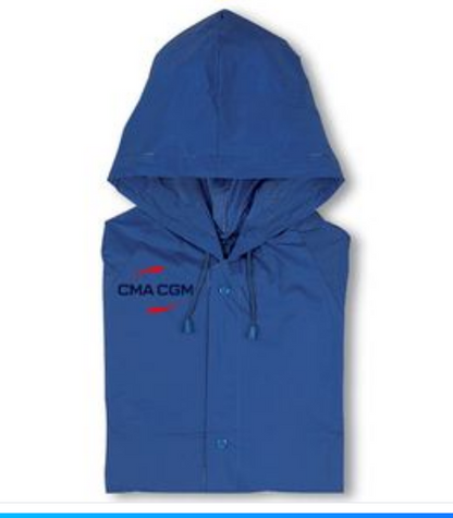 BLADO PVC Durable PVC Raincoat with Hood and Press-Stud Fastening
