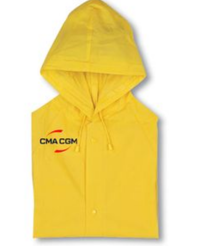 BLADO PVC Durable PVC Raincoat with Hood and Press-Stud Fastening