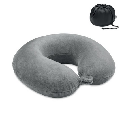 DREAMS Travel Pillow in 210D RPET - Grey