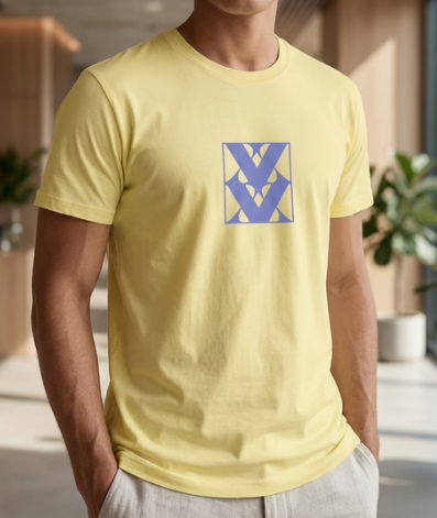 Men's tubular cotton T-shirt