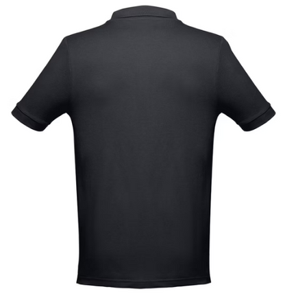Men's short-sleeved cotton polo shirt