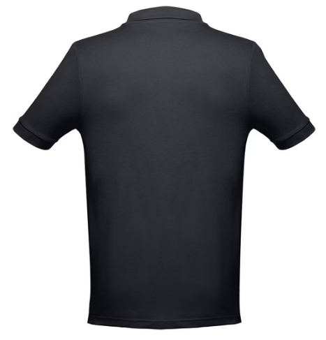 Men's short-sleeved cotton polo shirt