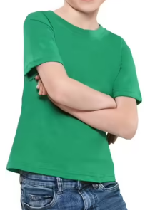 Youth Ringspun Cotton Classic T-Shirt with Tear Out Label