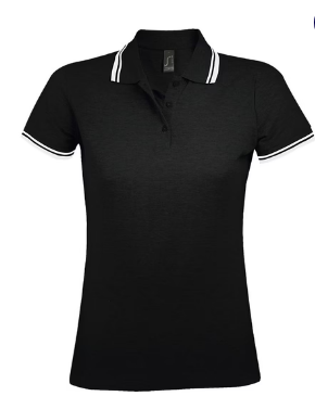 Black/White - Navy/Orange - PASADENA WOMEN Polo Shirt