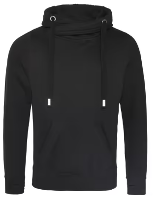 Heavyweight Cross Neck Hoodie with Thumb Holes