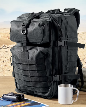 CARRYCONFI Outdoor backpack 600D RPET - Black -