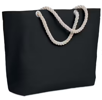 MENORCA Stylish Cotton Beach Bag with Cord Handles
