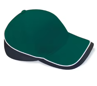 Black/Lime - Premium Cotton 5-Panel Teamwear Cap