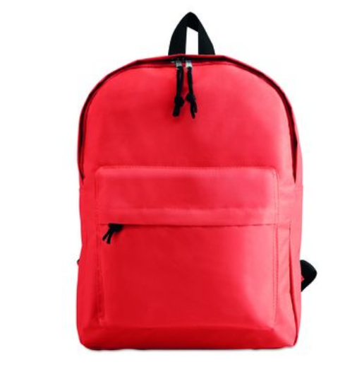 Backpack with Zipper Pocket - 600D Polyester