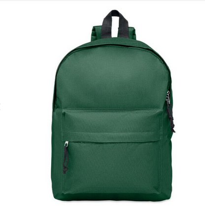 Backpack with Zipper Pocket - 600D Polyester