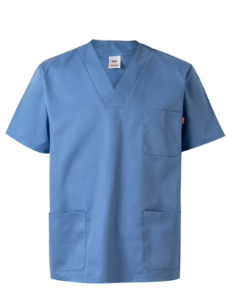Velilla - Twill tunic (190g/m²) with short sleeves, in polyester (65%) and cotton (35%)
