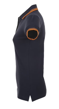 Black/White - Navy/Orange - PASADENA WOMEN Polo Shirt