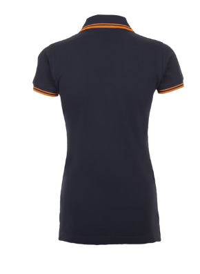 Black/White - Navy/Orange - PASADENA WOMEN Polo Shirt