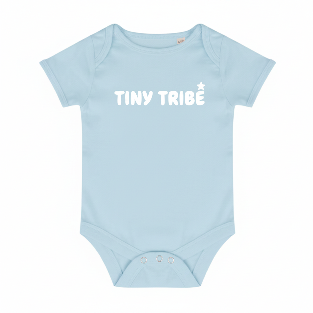 Baby Blue Onesie TINY TRIBE