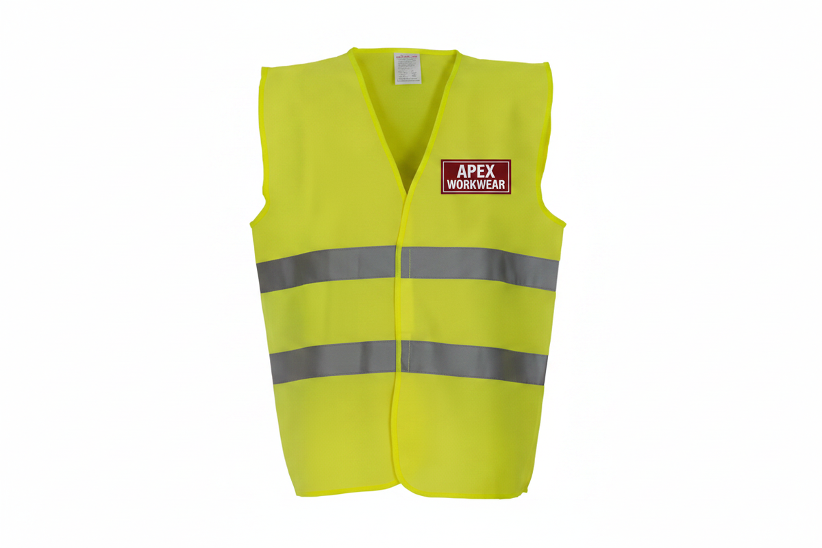 Hi-Vis Basic Vest - APEX WORKWEAR Logo