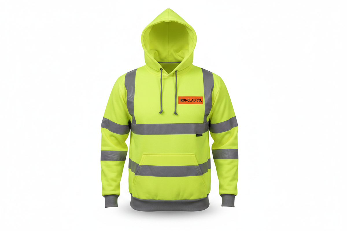Hi-Vis Hoodie - IRONCLAD CO. Logo