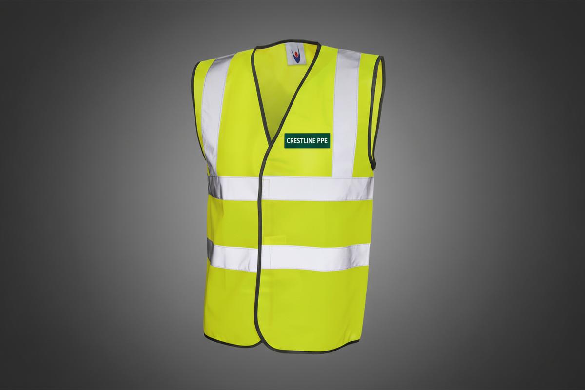 Hi-Vis Piped Vest - CRESTLINE PPE