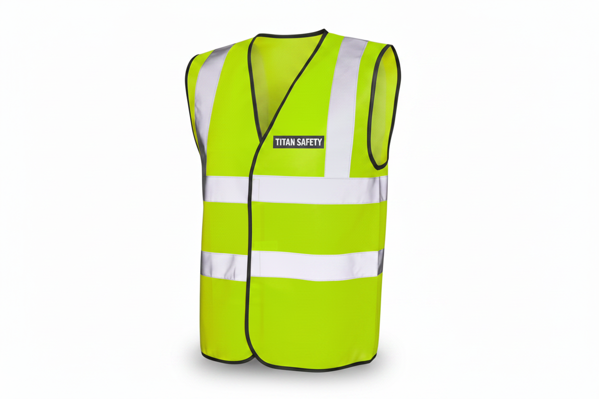 Hi-Vis Piped Vest - TITAN SAFETY