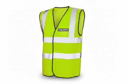 Hi-Vis Piped Vest - TITAN SAFETY