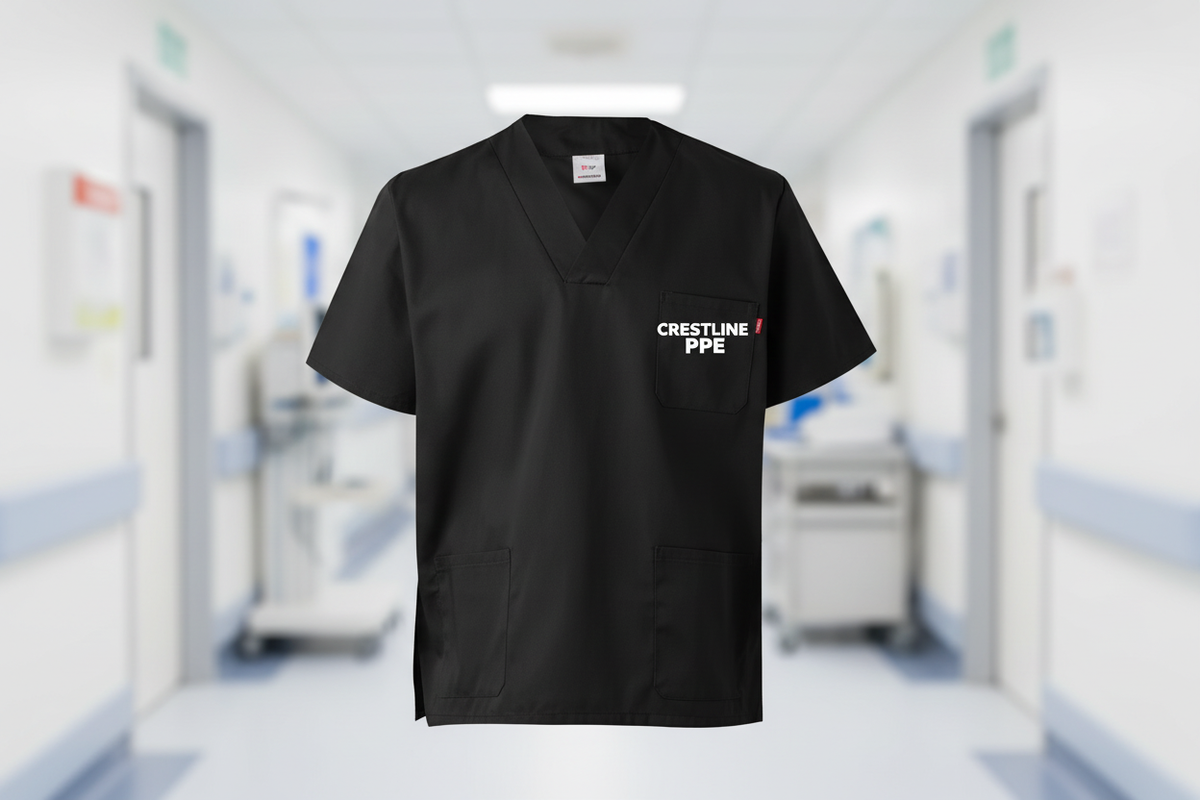 Scrub Top 2 Black