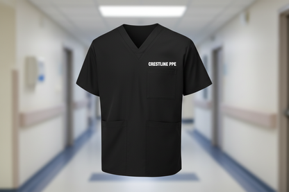 Scrub Top Black