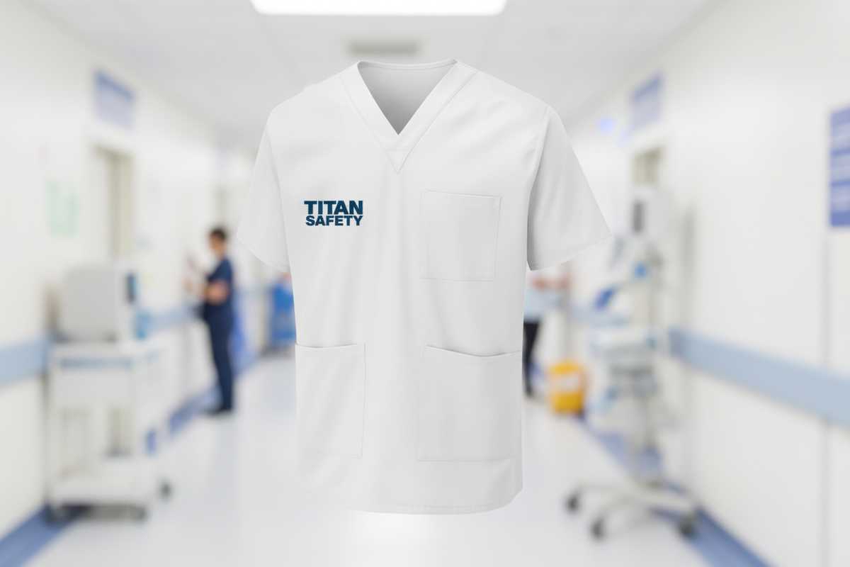 Scrub Top White